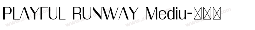 PLAYFUL RUNWAY Mediu字体转换 PLAYFUL RUNWAY Mediu字体转换